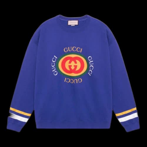 Gucci Cotton Jersey Sweatshirt 'Blue'