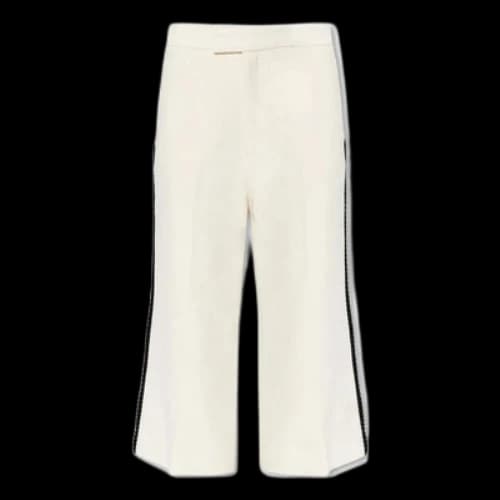 Gucci Wool Tweed Pant With Interlocking G Patch 'White' (Women's)