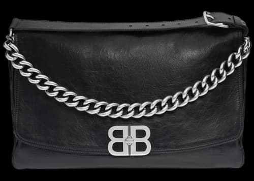 Balenciaga BB Soft Large Flap Bag Black