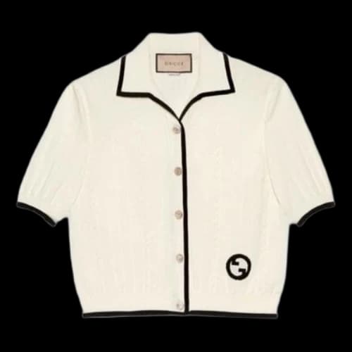 Gucci Cotton cardigan with Interlocking G 'Ivory' (Women's)