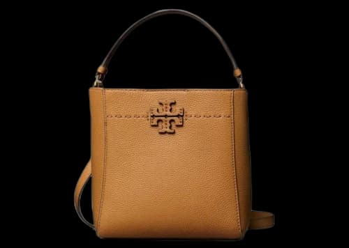 Tory Burch McGraw Small Bucket Bag Tiramisu