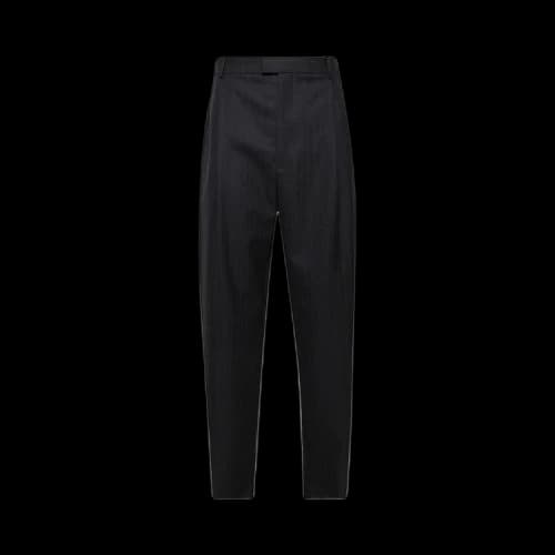 Bottega Veneta Striped Wool Trousers 'Black/Dark Blue'
