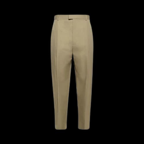 Bottega Veneta Straight Leg Twill Trousers 'Flint'