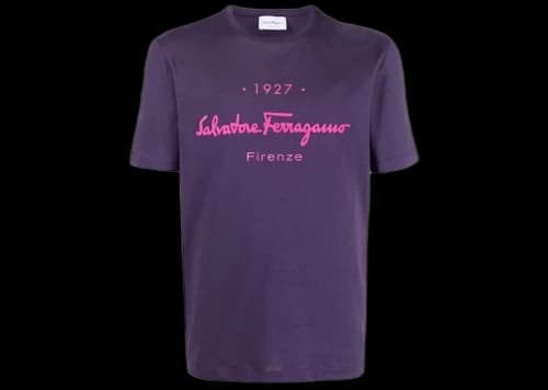 Ferragamo 1927 Signature T-shirt Deep Purple