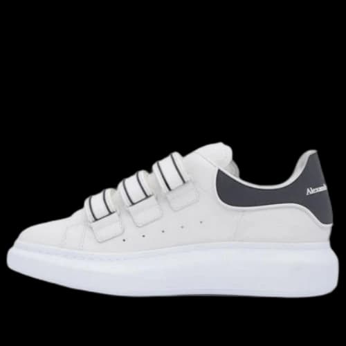 Alexander McQueen Thick-Soled Leather Sneakers 'Beige Black'