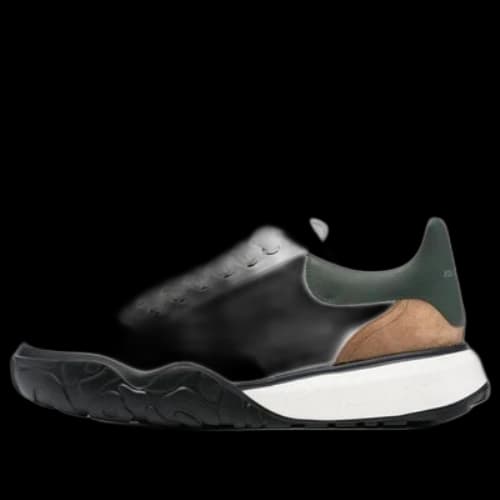 Alexander McQueen Calzature Court Sneaker 'White Black Brown'