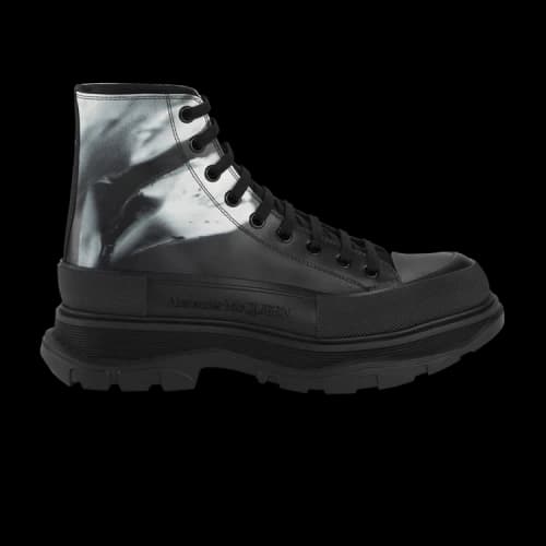 Alexander McQueen Tread Slick Boot 'Solarised Flower - Black'