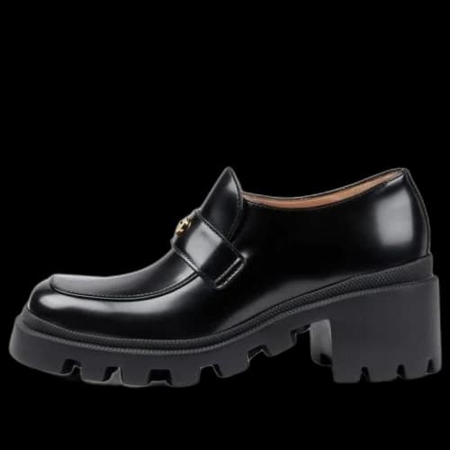 Gucci Interlocking G Loafers 'All Black' (Women's)