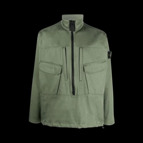 Stone Island Compass Badge Zip-Up Jacket 'Green'