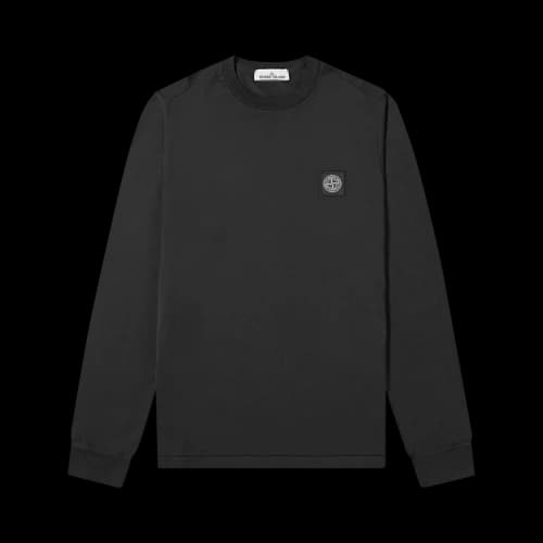 Stone Island Long-Sleeve Patch Logo T-Shirt 'Black'