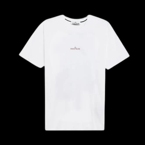 Stone Island Logo Graphic Print T-Shirt 'White'
