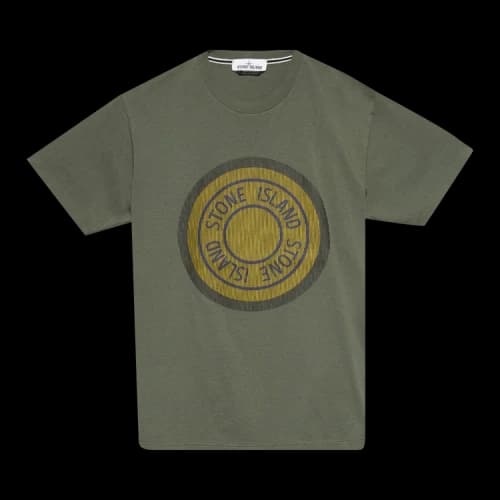 Stone Island Holographic Logo T-Shirt 'Sage'