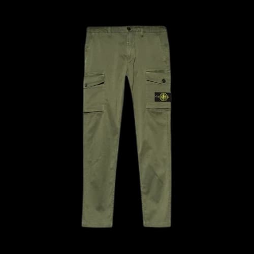 Stone Island Straight Leg Cargo Pants 'Sage'