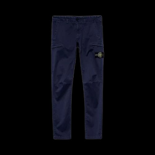 Stone Island Logo Patch Slim Fit Pants 'Ink'