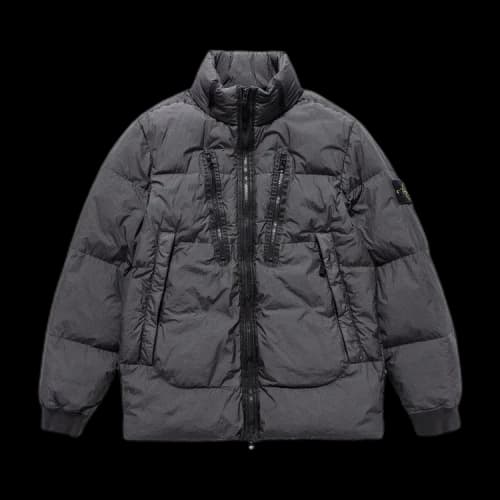 Stone Island Crinkle Reps Down Jacket 'Black'