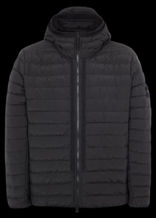 Stone Island 42725 O-Cotton/R-Nylon Tela Jacket Black