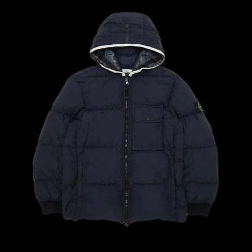 Stone Island Compass Patch Down Jacket 'Ink'