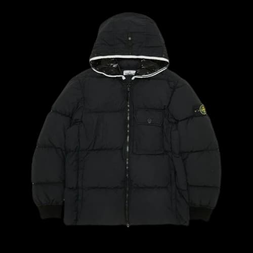 Stone Island Compass Patch Down Jacket 'Black'