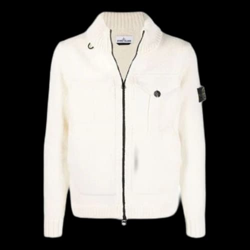 STONE ISLAND Cardigan Jacket 'Beige'