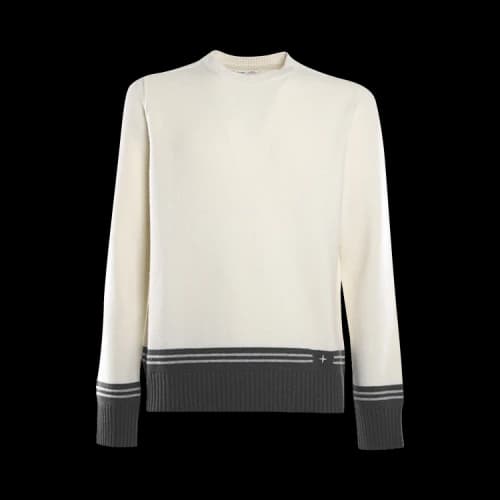 Stone Island Logo Knit Crewneck Jumper 'Natural'