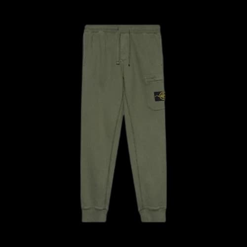 Stone Island Badge Logo Cargo Sweatpants 'Sage'