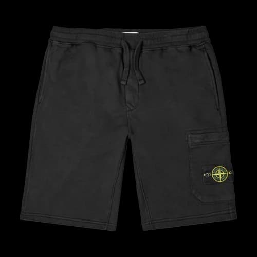 Stone Island Fleece Shorts 'Black'