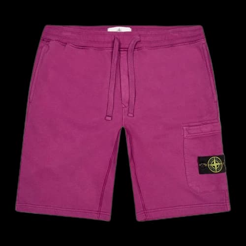 Stone Island Fleece Shorts 'Purple'
