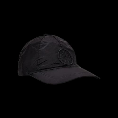 Stone Island Nylon Logo Embroidered Hat 'Black'
