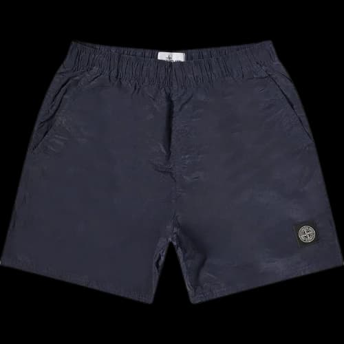 Stone Island Nylon Patch Logo Shorts 'Navy Blue'