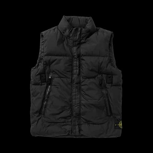 Stone Island Garment Dyed Crinkle Reps Down Vest 'Black'