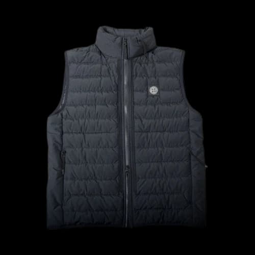 STONE ISLAND Sleeveless Realdown Vests 'Black'