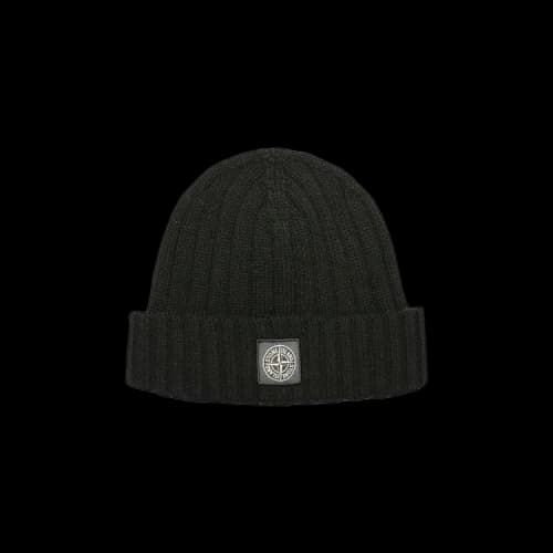 Stone Island Patch Logo Beanie 'Black'