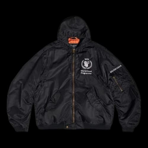 Balenciaga x WFP Light Hooded Bomber 'Black'