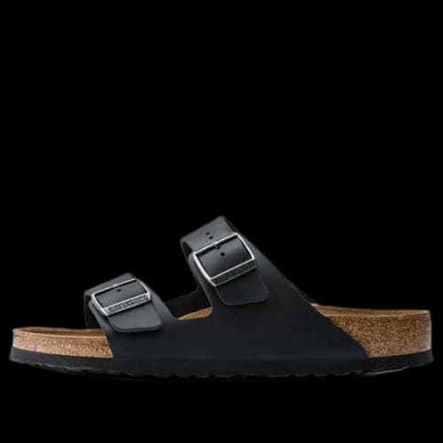 Birkenstock Arizona Oiled Nubuck Leather Narrow Fit Sandals 'Black'