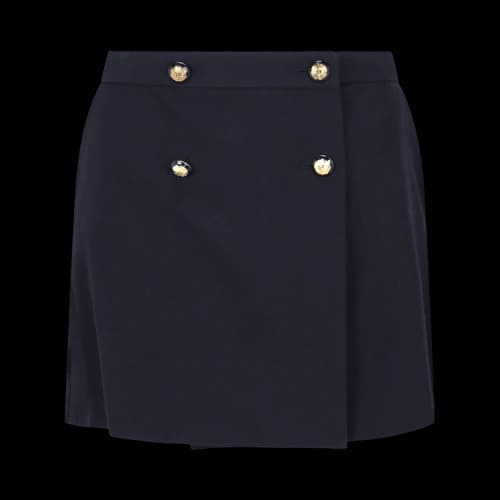 Alexander McQueen Military Detail Mini Skirt Navy