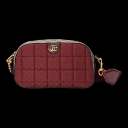 Gucci Mini GG Canvas Small Shoulder Bag 'Burgundy' (Women's)