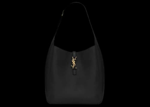 Saint Laurent Large Le 5 À 7 Supple in Smooth Leather Black