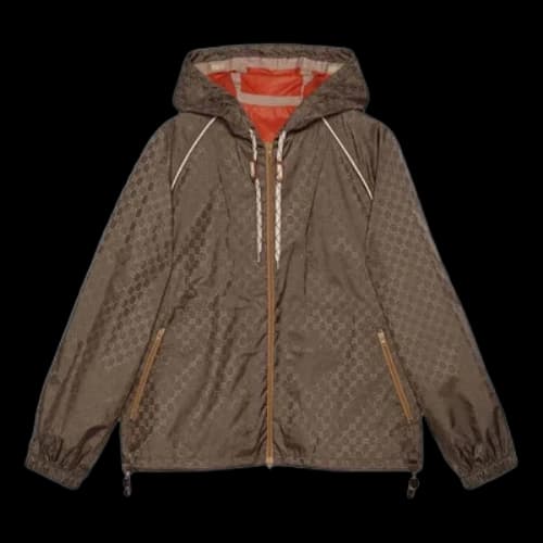 Gucci GG Fabric Zip Jacket 'Dark Brown'