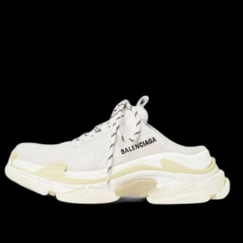 Balenciaga Triple S Mules 'White Double Foam and Mesh'