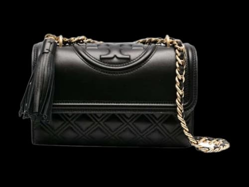 Tory Burch Fleming Small Convertible Shoulder Bag Black