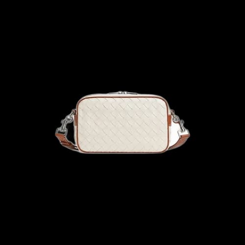 Bottega Veneta Small Intrecciato Camera Bag 'White/Light Wood'