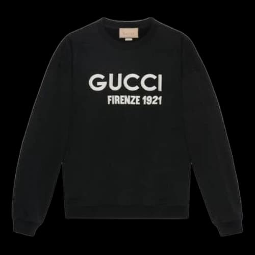 Gucci Cotton Sweatshirt with Embroidery 'Black' (Women's)