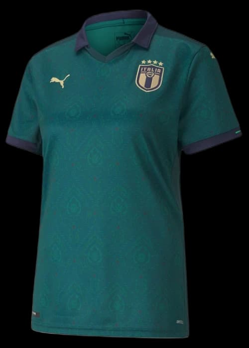 Puma UEFA Euro 2020 Italy Away Replica Womens Jersey Ponderosa Pine Peacoat