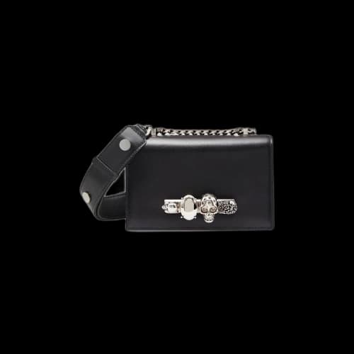 Alexander McQueen The Biker Mini Jewelled Satchel 'Black'