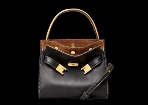 Tory Burch Lee Radziwill Petite Double Bag Black