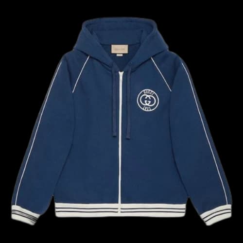 Gucci Cotton Jersey Sweatshirt With Patch 'Blue'