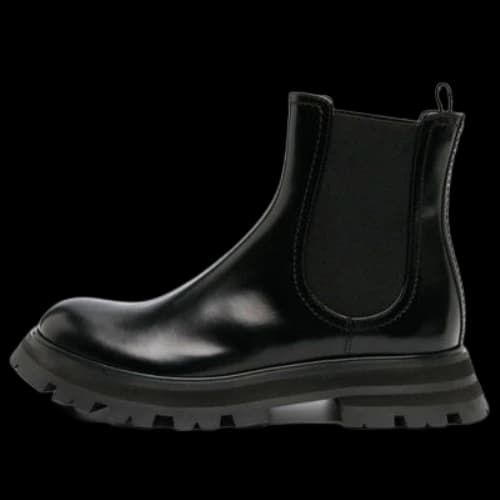 Alexander McQueen Wander Chelsea Leather Boots 'Black' (Women's)