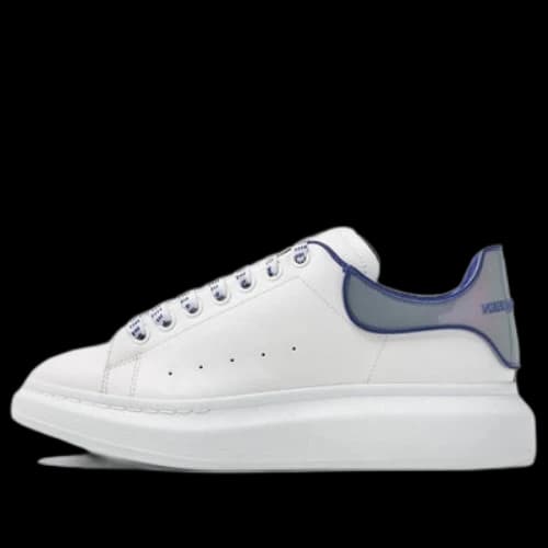Alexander McQueen Oversized Sneakers 'White Blue Iridescent'