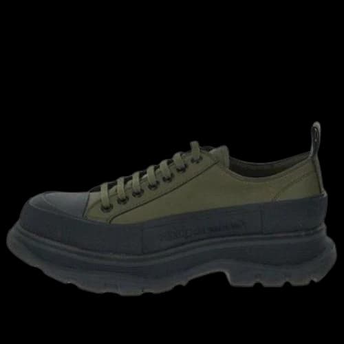 Alexander McQueen Lace-Up Sneakers 'Army Green Black'
