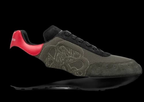 Alexander McQueen Sprint Runner Khaki Multicolour